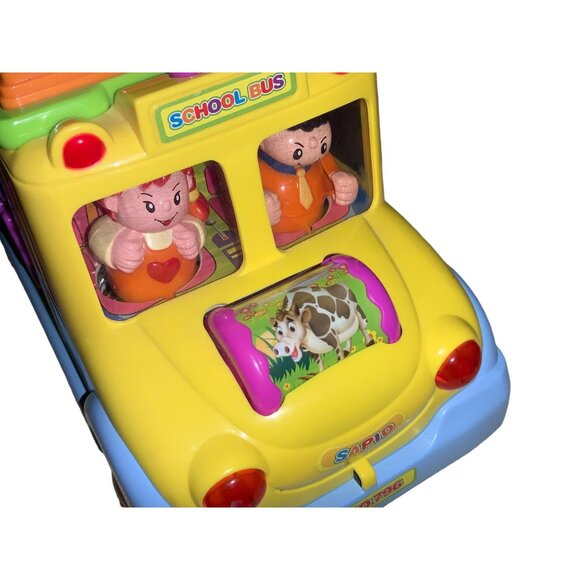 HuiLe Interactive Bump and Go Learning School Bus #796 - Picture 8 of 12